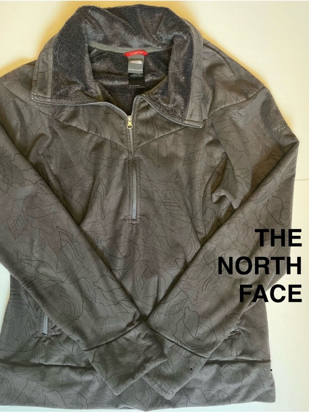 The North Face Quarter Zip Pull Over Fleece size Large